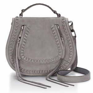 Rebecca Minkoff Vanity Saddle Grey Bag